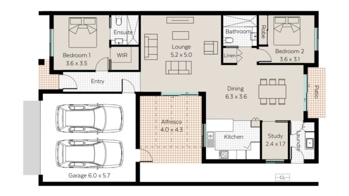 Unit 101 floor plan - click to expand