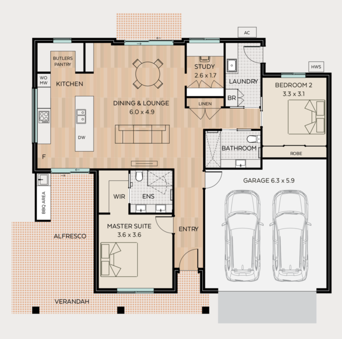 Yarilla floor plan - click to expand