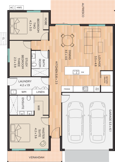 Villa 8 floor plan - click to expand