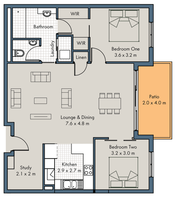 Apartments floor plan - click to expand